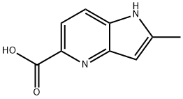 2-甲基-1H-吡咯并[3,2-B]吡啶-5-羧酸,1190316-97-2,结构式