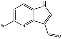 5-溴-1H-吡咯并[3,2-B]吡啶-3-羧醛, 1190317-82-8, 结构式