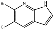 6-溴-5-氯-7-氮杂吲哚 结构式