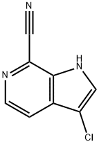 3-Chloro-7-cyano-6-azaindole Struktur