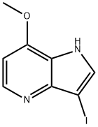 3-碘-7-甲氧基-1H-吡咯并[3,2-B]吡啶 结构式