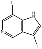 7-Fluoro-3-iodo-5-azaindole Struktur