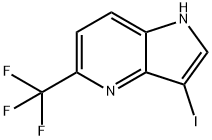 3-碘-5-三氟甲基-4-氮杂吲哚, 1190320-21-8, 结构式