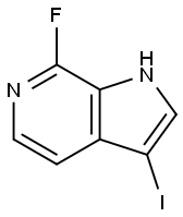 7-Fluoro-3-iodo-6-azaindole Struktur