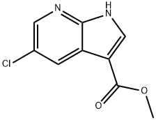 5-氯-1H-吡咯并[2,3-B]吡啶-3-羧酸甲酯, 1190321-49-3, 结构式