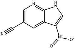 3-硝基-1H-吡咯并[2,3-B]吡啶-5-甲腈, 1190322-60-1, 结构式