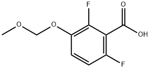 2,6-ジフルオロ-3-(メトキシメトキシ)安息香酸 化学構造式