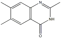 2,6,7-三甲基-4(1H)-喹唑啉酮, 119063-78-4, 结构式