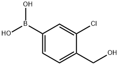 3-氯-4-羟甲基苯硼酸,1190875-60-5,结构式