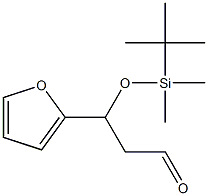 3-(tert-butyldiMethylsilyloxy)-3-(furan-2-yl)-propanal Structure