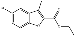 5-氯-3-甲基苯并呋喃-2-甲酸乙酯, 119138-73-7, 结构式
