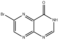 6-溴蝶啶-4-醇 结构式