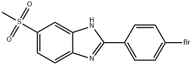2-(4-broMophenyl)-6-(Methylsulfonyl)-1H-benzo[d]iMidazole Structure
