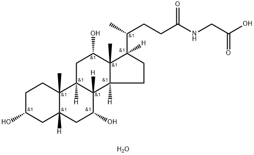 Glycocholic acid hydrate synthetic Struktur