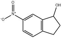 6-硝基-2,3-二氢-1-H-茚-1-醇 结构式