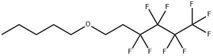 Perfluorobutyl ethyl pentyl ether Struktur