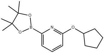 2-(环戊氧基)-6-(4,4,5,5-四甲基-1,3,2-二氧硼杂环戊烷-2-基)吡啶, 1193245-09-8, 结构式