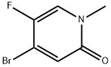 4-BroMo-5-fluoro-1-Methylpyridin-2(1H)-one Struktur