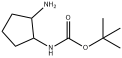 (2-氨基环戊基)氨基甲酸叔丁酯 结构式