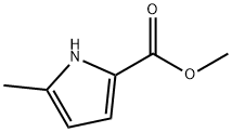 5-メチル-1H-ピロール-2-カルボン酸メチル 化学構造式