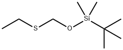 tert-Butyl-[(ethylthio)Methoxy]diMethylsilane Structure