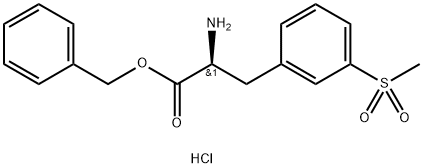 (S)-2-氨基-3-甲砜基-苯丙酸苄酯 结构式