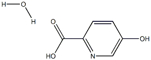 5-ヒドロキシピリジン-2-カルボン酸水和物 化学構造式