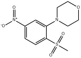1-Methanesulfonyl-2-Morpholino-4-nitrobenzene Structure