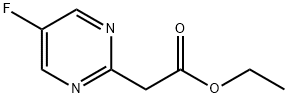 2-(5-氟嘧啶-2-基)乙酸乙酯 结构式