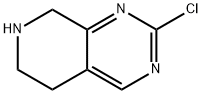 2-氯-5,6,7,8-四氢-吡啶并[3,4-D]嘧啶, 1196153-06-6, 结构式