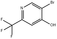 5-溴-2-(三氟甲基)-4-羟基吡啶, 1196156-74-7, 结构式
