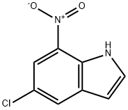 5-氯-7-硝基-吲哚 结构式