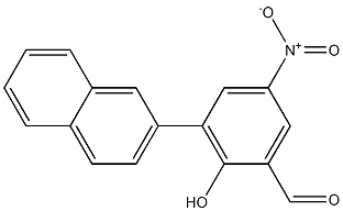 2-羟基-3-(萘-2-基)-5-硝基苯甲醛, 1197212-87-5, 结构式