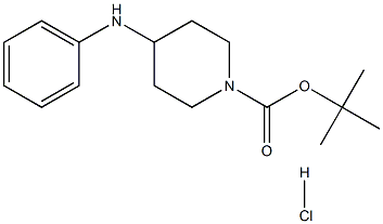 tert-Butyl 4-(phenylaMino)piperidine-1-carboxylate hydrochloride Structure