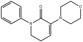 3-吗啉代-1-苯基-5,6-二氢吡啶-2(1H) - 酮 结构式