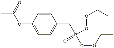 4-((Diethoxyphosphoryl)Methyl)phenyl acetate Struktur