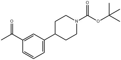tert-Butyl 4-(3-acetylphenyl)piperidine-1-carboxylate Structure