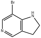 1H-Pyrrolo[3,2-c]pyridine, 7-bromo-2,3-dihydro- Structure