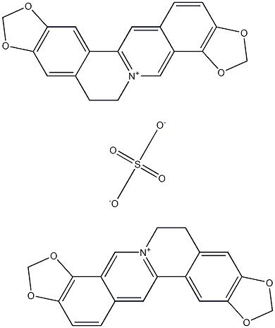 コプチシン硫酸塩 化学構造式