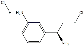 (R)-3-(1-アミノエチル)ベンゼンアミン 化学構造式
