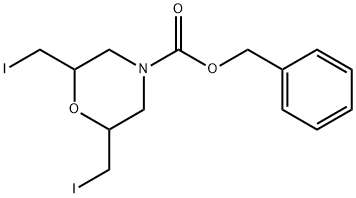 benzyl 2,6-bis(iodoMethyl)Morpholine-4-carboxylate Structure