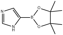 5-(4,4,5,5-tetraMethyl-1,3,2-dioxaborolan-2-yl)-1H-iMidazole 化学構造式