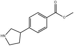 4-(3-Pyrrolidinyl)benzoic acid Methyl ester Structure