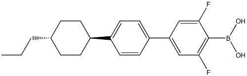 B-[3,5-二氟-4'-(反式-4-丙基环己基)[1,1'-联苯]-4-基]硼酸,1204051-93-3,结构式