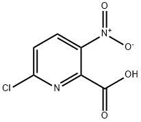 6-chloro-3-nitropyridine-2-carboxylic acid Struktur