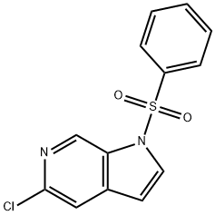 5-Chloro-1-(phenylsulfonyl)-6-azaindole Structure
