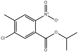 5-クロロ-4-メチル-2-ニトロ安息香酸イソプロピル 化学構造式