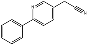 2-(6-Phenylpyridin-3-yl)acetonitrile Struktur