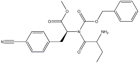 4-Cyano-N-[(phenylMethoxy)carbonyl]-L-2-aMinobutanoyl-L-phenylalanine Methyl Ester Struktur