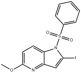 1206181-42-1 1-(Phenylsulfonyl)-5-Methoxy-2-iodo-4-azaindole